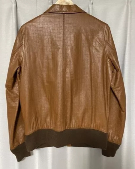 Alpha Industries Special Order A-2 Brown Leather Flight Jacket