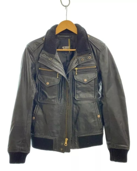 Avirex A-2 Horsehide Black Leather Flight Jacket