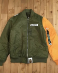 BAPE STA A Bathing Ape Star Logo Ma-1 Bomber Jacket