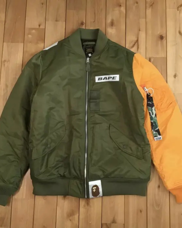 BAPE STA A Bathing Ape Star Logo Ma-1 Jacket