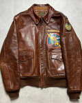 BUZZ RICKSON'S Rough Wear Type A-2 Brown Leather Jacket