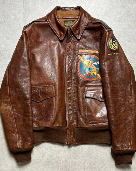BUZZ RICKSON'S Rough Wear Type A-2 Brown Leather Jacket