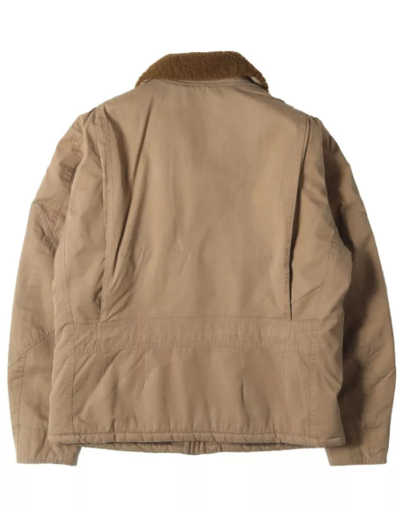 Boa Marshall Khaki A-2 Collar Shearling Jacket