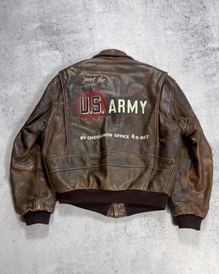 Chevignon Vintage 80s' A-2 Leather AirFlyte Jacket
