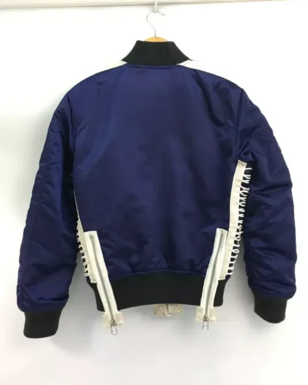 Diesel Ma-1 Navy Blue And White Jacket