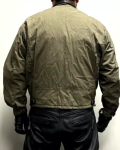 Gordon & Ferguson Brown Leathercotton A2 Leather Bomber Jacket