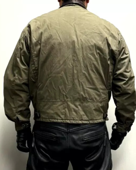 Gordon & Ferguson Brown Leathercotton A2 Leather Jacket