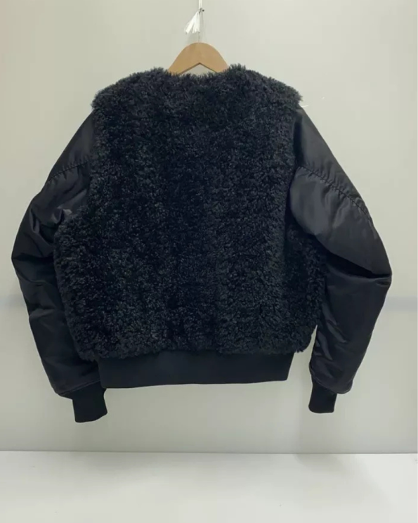 Hyke Other Faux Shearling Ma-1 Black Jacket