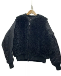Hyke Other Faux Shearling Type Ma-1 Black Jacket