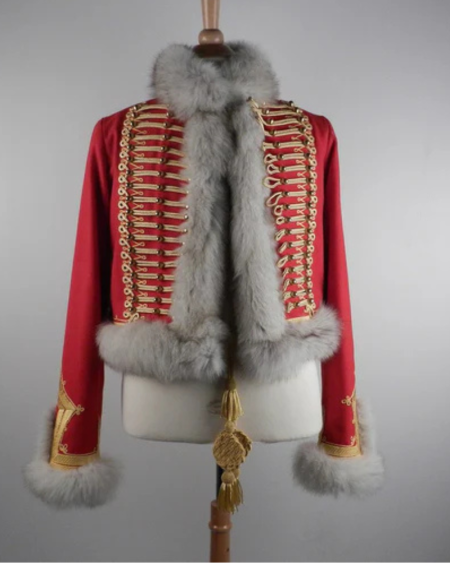 Men's Nice Pelisse With Grey Fox Cord