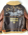 On The Make Avirex Shearling B-3 Bomber Jacket