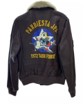 Pandiesta Mitaka G-1 Brown Leather Flight Jacket