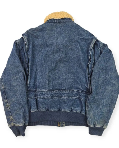 Polo Ralph Lauren A-2 Shearling Blue Flight Jacket