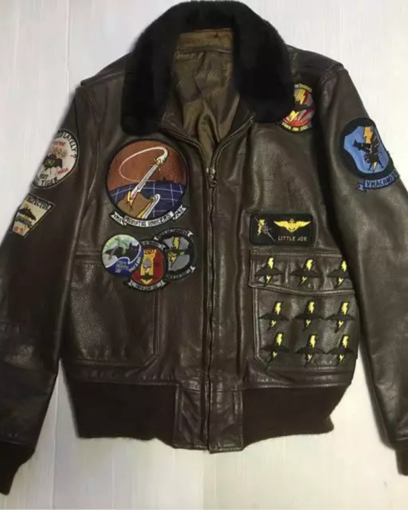 Rex Shokai Iwakuni Marine Corps G-1 Brown Leather Flight Jacket