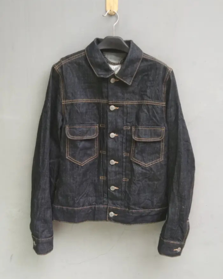 Sandro Type A-2 Blue Denim Flight Jacket