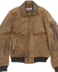 Schott G-1 Leather Brown Flight Jacket