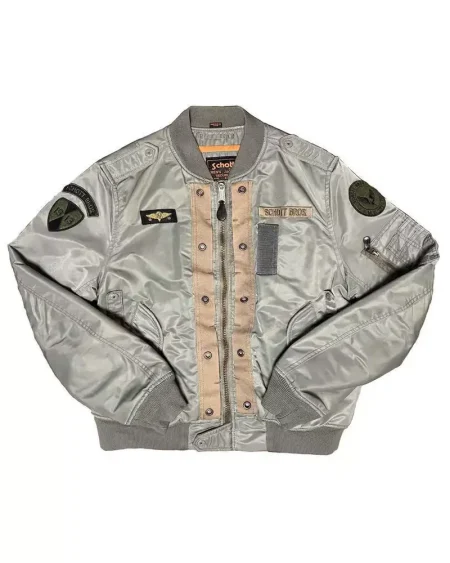 Schott Ma-1 Silver Flight Jacket