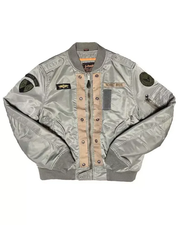 Schott Ma-1 Silver Flight Jacket