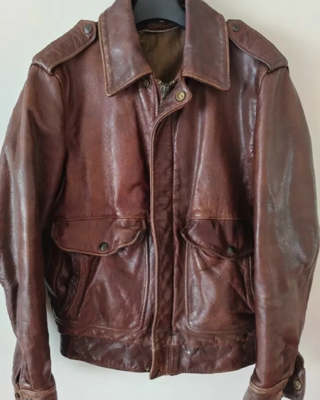 Schott Riders A-2 Brown Back Paint Jacket