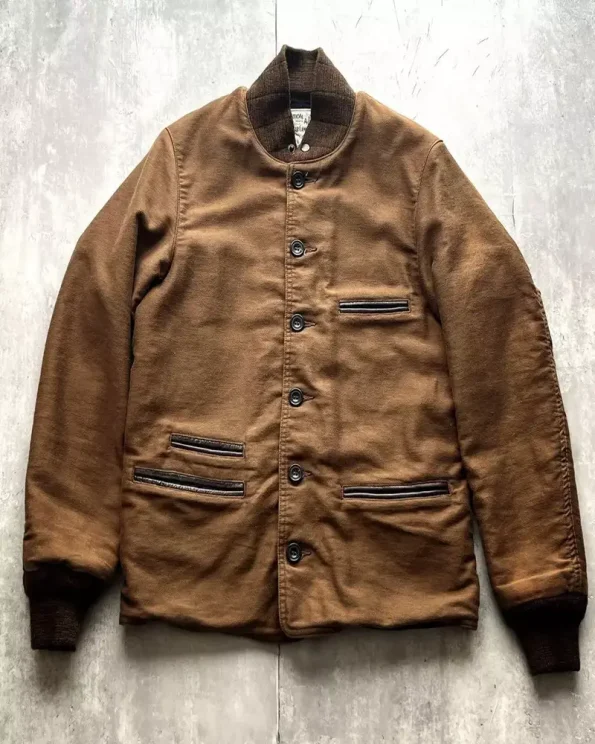 Sugarcane Moleskin N-1 Brown Military Jacket