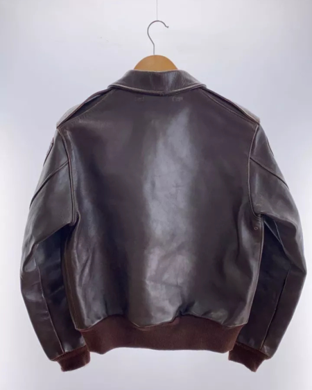 The Real Mccoy's A-2 Dubow Flying Shark Leather Jacket