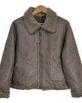 Torras B-3 Brown Leather Shearling Sheepskin Flight Jacket
