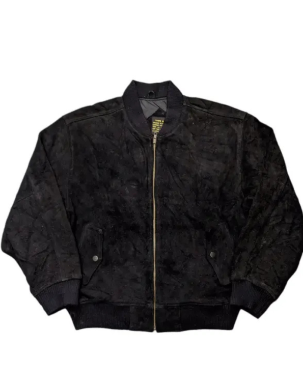 USAF Type A-1 Cowhide Leather Black Bomber Jacket