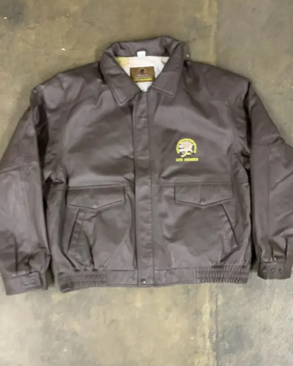 Vintage 1990s North American Hunting A-2 Leather Jacket