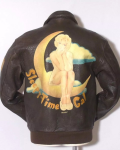 Vintage Avirex A-2 Brown Genuine Leather Flight Jacket