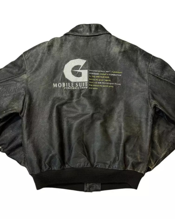Vintage Rare Bandai Mobile Suit Gundam A-2 Black Jacket