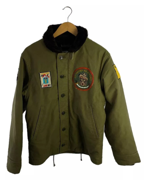 Wacko Maria Acrylic Khaki N-1 Deck Flight Jacket