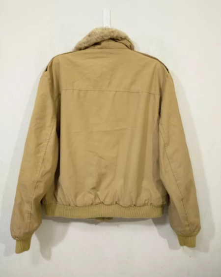 80s Men's William Barry Struggle Gear Nylon G-1 Style Bomber Jacket