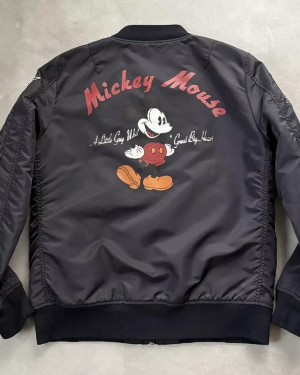 Avirex Disney Ma-1 Mickey Black Flight Jacket