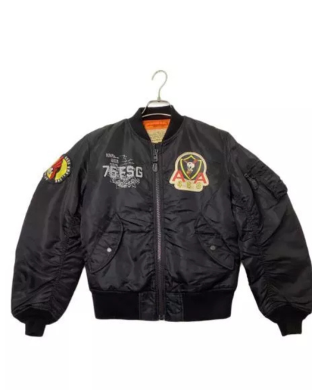 Avirex Superfortress Ma-1 Black Flight Jacket