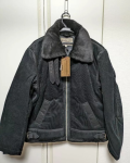 Avirex Usa B-3 Black Corduroy Flight Jacket