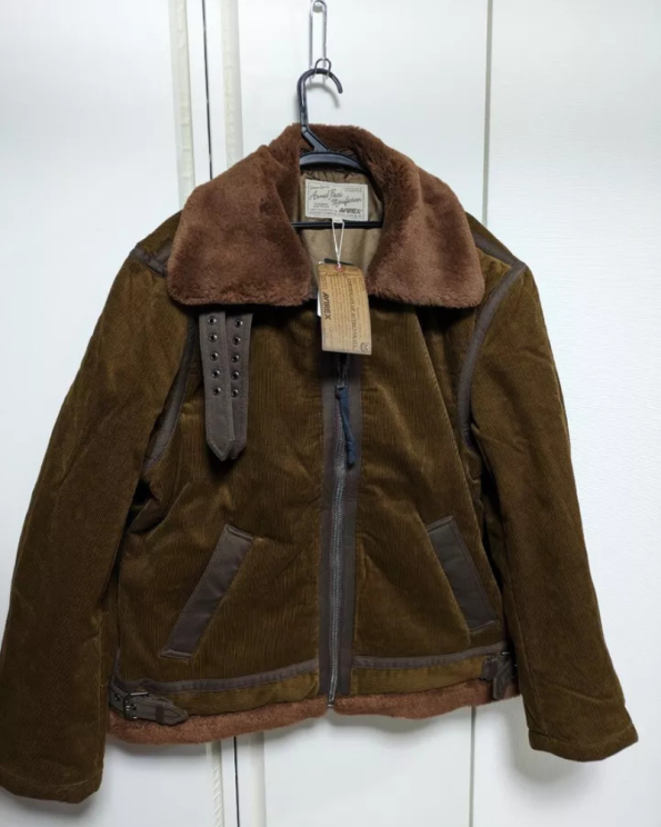 Avirex Usa B-3 Brown Corduroy Jacket