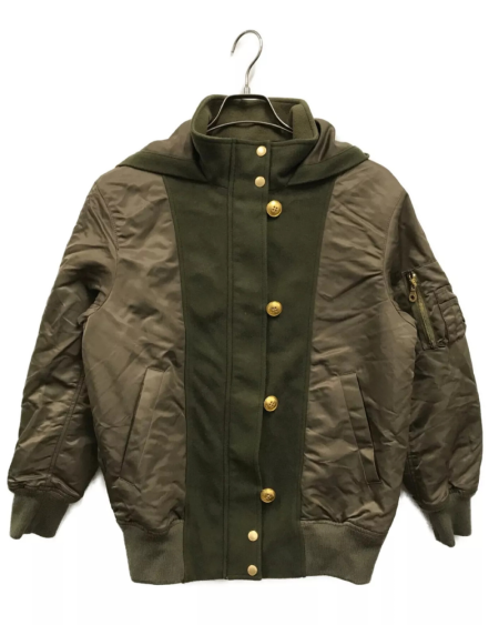 Blue Label Crestbridge Nylon Twill Ma-1 Jacket