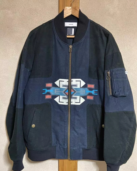 Facetasm Ortega Ma-1 Blue Flight Jacket
