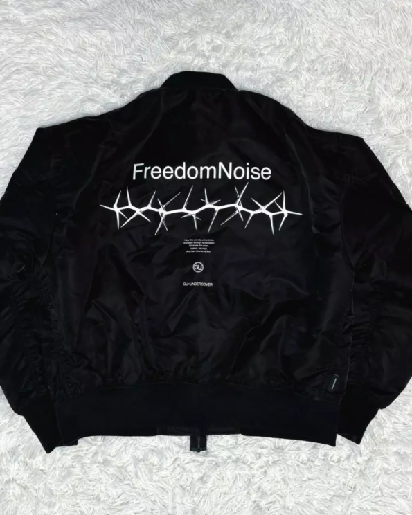 Freedom Noise Gu X Undercover Ma-1 Black Blouson Jacket