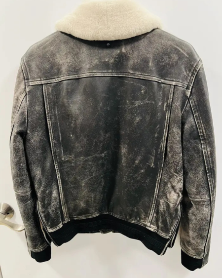 Mackage Aging Effect G-1 Style Leather Jacket