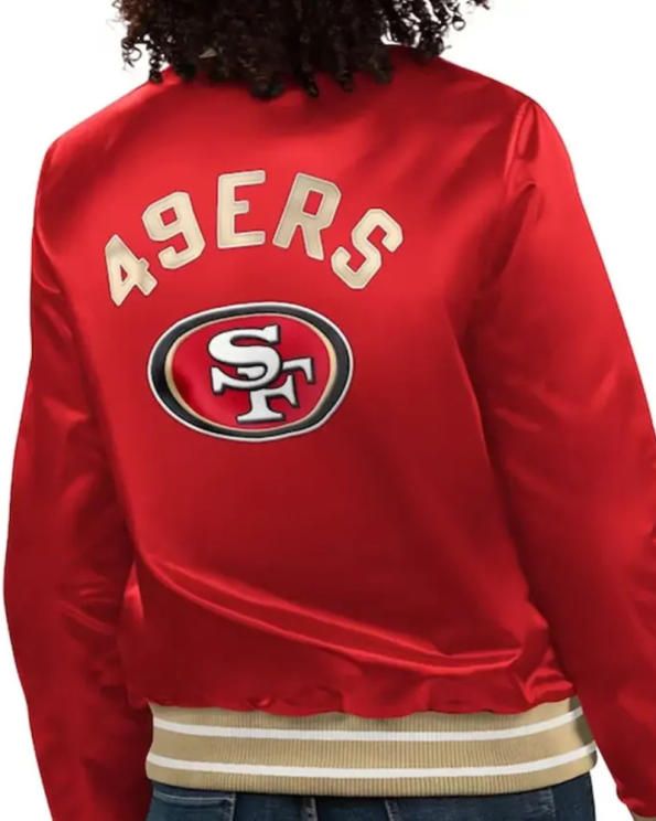 San Francisco 49ers Full Count Red Varsity Jacket