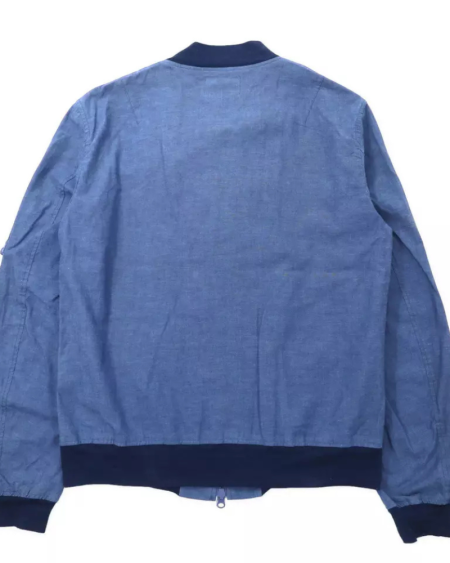 Shambray Ma-1 Blue Cotton Jacket