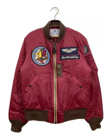Ted Company Light Ma-1 Red Flight Jacket