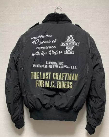 Vanson G-1 Rider Black Jacket