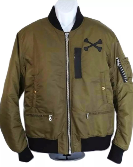 Vanson Ma-1 Khaki Cotton Bomber Jacket
