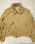 Vintage 80s Men's William Barry Struggle Gear Nylon G-1 Style Bomber Jacket